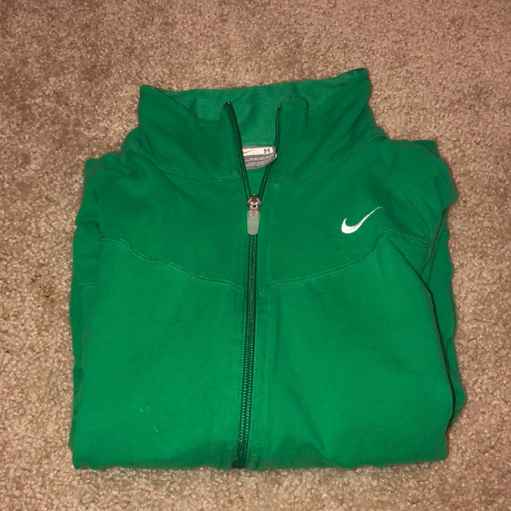 Nike green Zip Up SIZE M